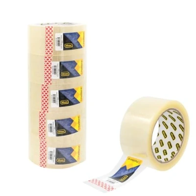 Abbildung von Idena 90130 Klebeband transparent, 50 mm x 66 m, 6 Rollen geräuscharmes Paketband, ideal für Umzug und Versand
