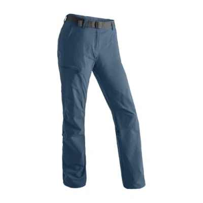 Abbildung von Maier Sports Lulaka, Damen Wanderhose, Wasserabweisende Outdoorhose für Trekking und Hiking, PFC frei, mSTRETCH pro 4 &amp; Dryprotec, Rollup Funktion, Blau, 76 (W29/L33)