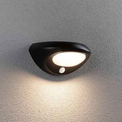 Abbildung von Paulmann LED Außen Wandleuchte »Solar Sorova IP44 230x125mm 3000K 3,5W 220lm Anthrazit Kunststoff«, 1 flammig, Bewegungsmelder