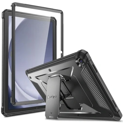 Abbildung von Fintie Hülle für Samsung Galaxy Tab A9 Plus 11 Zoll 2023, Ganzkörper Rugged Hybrid Stand Schutzhülle mit eingebauter Schutzfolie Tablet A9+11 Zolll SM X210/X216/X218, Schwarz