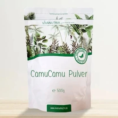 Abbildung von VivaNutria Camu Pulver 500g I Vitamin C Superfood für Smoothies &amp; Shakes natürliches Antioxidantien vegan