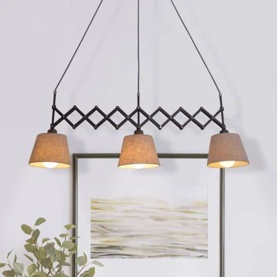 Abbildung von näve Pendelleuchte »ADRIENNE«, 3 flammig, Leuchtmittel E27 ohne Leuchtmittel, w: 52 86cm nature 3x max. 40W,Material: Eisen, PVC Kunststoff