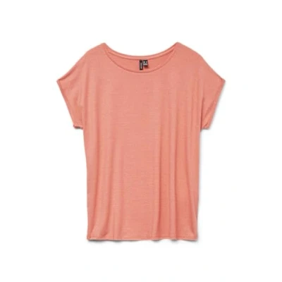 Abbildung von Vero Moda Rundhalsshirt »VMLAVA PLAIN SS TOP LUREX STRIPE«