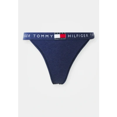 Abbildung von Tommy Hilfiger Heritage Classic Thong String, Damen, Größe: 34, Navy heather
