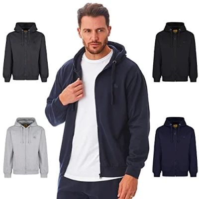 Abbildung von Iron Mountain IMSWT204 Mens Reclaimed Garn Eco Friendly Anti Pil Flexible Bequeme Soft Fleece Kapuzenoberteil, Marine, M