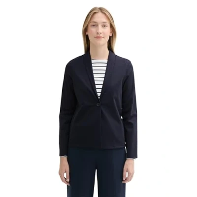 Abbildung von TOM Tailor Blazer, Damen, Größe: Large, Sky captain blue