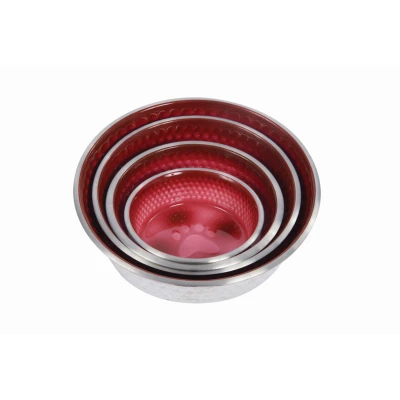 Abbildung von Weatherbeeta Dog Bowl Non Slip Stainless Steel Shade Magenta 13cm