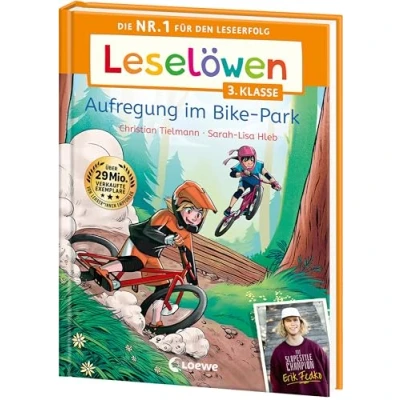 Abbildung von Leselöwen 3. Klasse Aufregung im Bike Park: Lesespaß Mit Super Biker Erik Fedko Die Nr. 1 für den Leseerfolg Leselernschrift ABeZeh