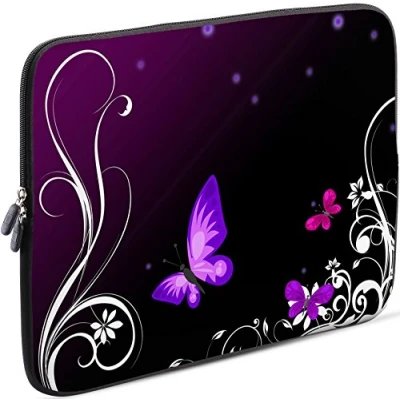 Abbildung von Sidorenko Laptop Tasche für 14 14,2 Zoll Universal Notebooktasche Schutzhülle Laptoptasche aus Neopren, PC Computer Hülle Sleeve Case Etui, Violett