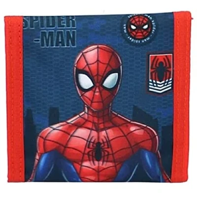Abbildung von mybagstory Geldbörse Spider Man Rot Blau für Kinder Schule Kindergarten Urlaub 10 cm, blau, Praktisch