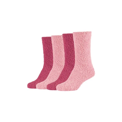 Abbildung von camano Online COSY Socks 4 PACK Socken, Damen, Größe: 39 42, Pink dogwood