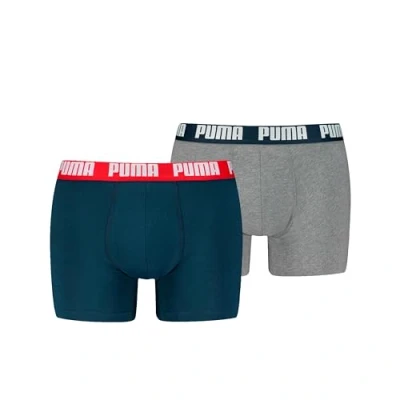 Abbildung von PUMA Boxer Boxershorts Men Herren Everyday Unterhose Unterwäsche 10er Pack, Farbe:Navy/Grey Melange, Bekleidungsgröße:XXL