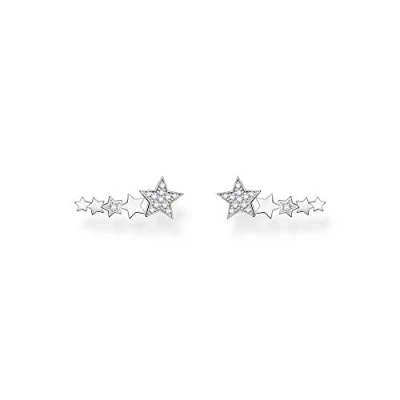Abbildung von Thomas Sabo Damen Ohrringe Ear Climber Sterne 925 Sterling Silber H2159 051 14