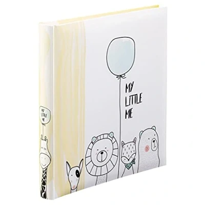 Abbildung von Hama Babyalbum &quot;My Little Me&quot; Baby Fotoalbum mit 60 Seiten für Mädchen und Jungen, Kinder Fotobuch ca. 300 Fotos, Photoalbum zum Selbstgestalten Einkleben Motiv, Album Format 29x32cm beige