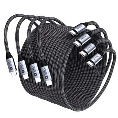 Abbildung von BENFEI New Nylon USB C auf Ladekabel 60W [4 Stück 2x1M+2x2M], Type Ladekabel, Schnellladeleistung für iPhone 15/15 Pro/15 Plus/15 Pro Max iPad Mini MacBook Samsung Galaxy S23