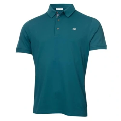 Abbildung von Calvin Klein Herren Campus 3 Knopf Kragen Polo Hemd Benzinsport S