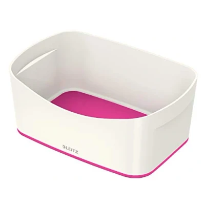 Abbildung von Leitz MyBox, Aufbewahrungsschale, Blickdicht, Weiß/Pink Metallic, Kunststoff, 52571023