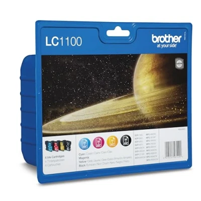Abbildung von Brother LC1100 Original Tintenpatronen Value Pack (schwarz, gelb, cyan, magenta)