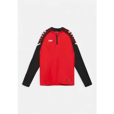 Abbildung von JAKO ZIP Performance Sweatshirt für Kinder, Größe: 128, Rot/schwarz