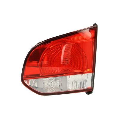 Abbildung von HELLA 2TZ 009 923 101 Rückleuchte rechts innerer Teil W16W, W21W 12 Rot, weiß mit Glühlampen Lampenträger VOLKSWAGEN: GOLF 6