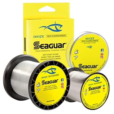 Abbildung von Seaguar Unisex Erwachsene InvizX 200 Süßwasser Fluorkohlenstoff Angelschnur, Transparent, 8lbs/200yds