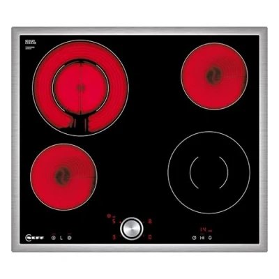 Abbildung von NEFF T16BT60N0, N70, autarkes Elektrokochfeld, Schwarz, 60 cm breit, Made in Germany, TwistPad, Edelstahl Rahmen, 4 Kochzonen, Amazon Exclusive Edition