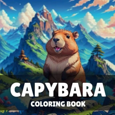 Abbildung von Capybara Coloring Book: 40 Easy and Fun Cute Book For Kids &amp; Adults, Perfect Lovers
