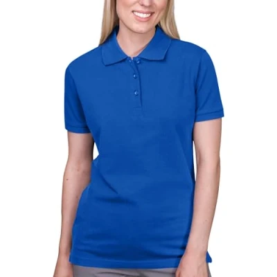 Abbildung von HRM Damen Heavy Stretch Polo, royalblau, Gr. XL I Premium Polo Shirt aus 95% Baumwolle &amp; 5% Elasthan Basic Polohemd bis 40C waschbar Hochwertige nachhaltige Oberteile Workwear