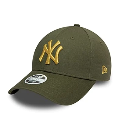 Abbildung von New Era York Yankees MLB Cap 9Forty verstellbar Basecap Damen Kappe Metallic Logo grün One Size