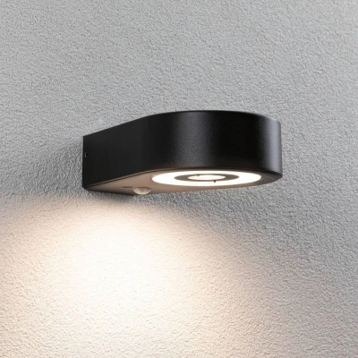 Abbildung von Paulmann LED Außen Wandleuchte »Silma IP44 65x186mm 3000K 5,5 / 1x0,7W 600lm 230V Aluminium«, 1 flammig, Bewegungsmelder