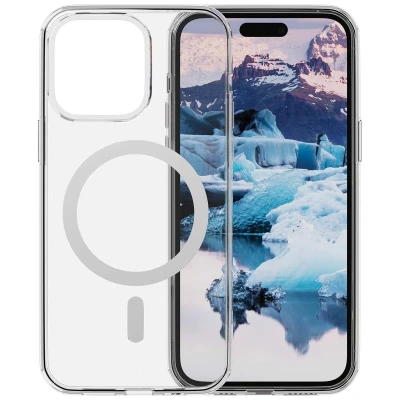 Abbildung von Apple iPhone 15 Pro Hülle MagSafe Recyceltem Kunststoff dbramante1928 Hard Case/Backcover Handyhülle Transparent Shockproof/Stoßfest
