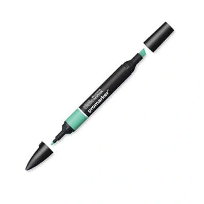 Abbildung von Winsor &amp; Newton &quot; ProMarker 0203223 Professioneller Layoutmarker 2 Spitzen, fein breit für Zeichnungen, Design Layouts Mintgrün