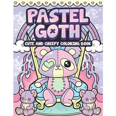 Abbildung von Pastel Goth Cute And Creepy Coloring Book: Kawaii Spooky Gothic Satanic Pages for Adults (Pastel Series)
