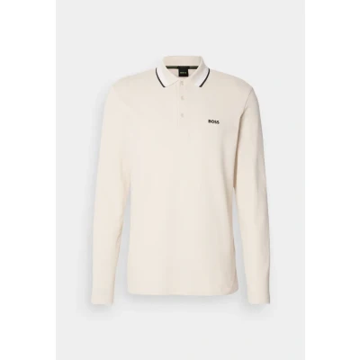 Abbildung von BOSS Plisy Langarmshirt, Herren, Größe: XL, Open white