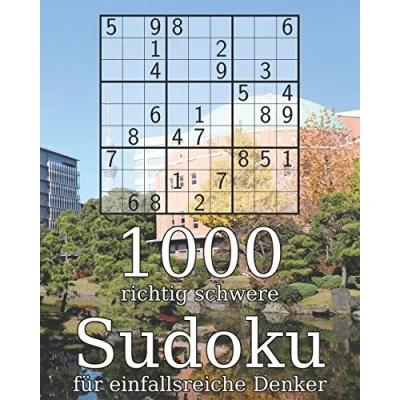 Abbildung von 1000 richtig schwere Sudoku für einfallsreiche Denker: Logikrätsel Rätselbuch Perfekt als Geschenk