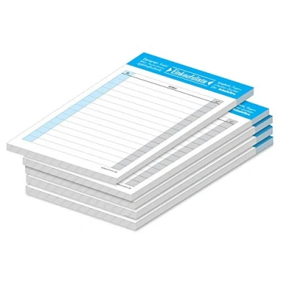 Abbildung von PRICARO Einkaufsliste &quot;Typo&quot;, blau, A6, 5 Stück
