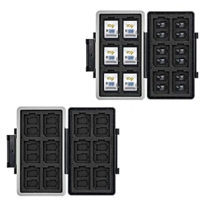 Abbildung von JJC Speicherkarten SD Karten Aufbewahrung Wasserdicht Karte Box Etui für 12 und 24 Micro