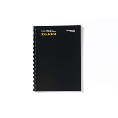 Abbildung von Exacompta Guildhall Essentials GES7424Z Doppel Kassenbuch mit Spiralbindung, A4, 297 x 210 mm, 192 Seiten 80 g/m² vorgedrucktes Papier, Quittungen, Ausgaben, Zusammenfassungen