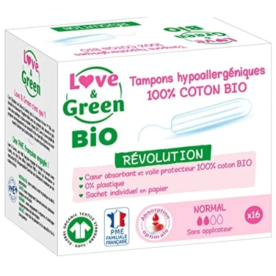 Abbildung von Love &amp; Green Bio Antiallergische Digital Stempel, Normal&quot;, 16 Stück