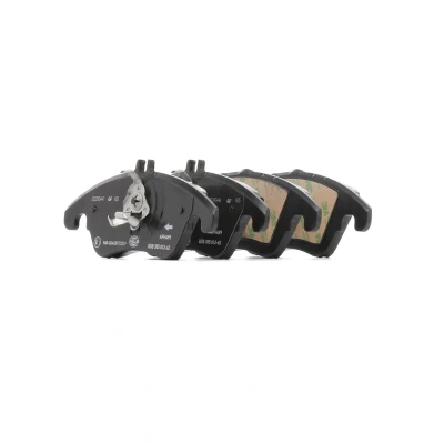 Abbildung von HELLA 8DB 355 012 621 Bremsbelagsatz für Verschleißwarnanzeiger vorbereitet mit Bremssattelschrauben MERCEDES BENZ: E Class Coupe, Saloon