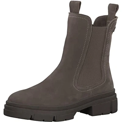 Abbildung von Tamaris Damen Chelsea Boots, Frauen Stiefeletten,TOUCHit Fußbett,halbstiefel,Kurzstiefel,uebergangsschuhe,Pepper NUBUC,37 EU