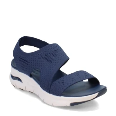 Abbildung von Skechers Damen Cali Fußgewölbe Passform für den hellsten Tag, Marineblauer Strick, 41 EU