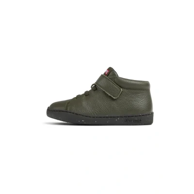 Abbildung von Camper Unisex PEU Touring Sneaker high für Kinder, Größe: 33, Dunkelgrün Schuhe