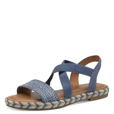 Abbildung von Tamaris Damen Klassische Ballerinas, Frauen Flats,Comfort Lining,TOUCHit Fußbett,Slip ons,klassisch elegant,Ballerinen,Blue,37 EU