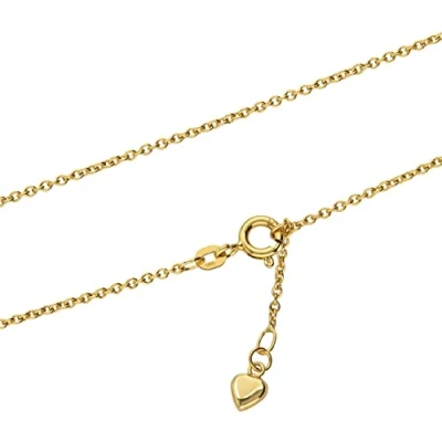 Abbildung von NKlaus 25cm Fusskette Ankerkette rund 585 Gelb Gold 14 Karat Fusskettchen designer Goldkette 2294