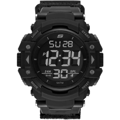 Abbildung von Skechers Traditional Keats Digitaluhr, Herren, Größe: One Size, Black