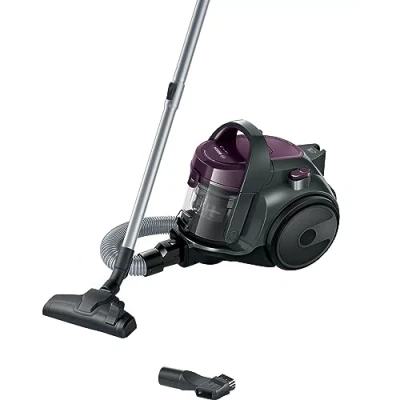 Abbildung von Bosch bgc05aaa1 GS05 cleann &#039;n Staubsauger ohne Beutel, Design computerdesigns, waschbarer HEPA H12 Filter, 700 W, 1.5 liters, 78 decibeles, Violett und Grau