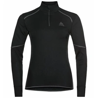 Abbildung von Odlo Damen Funktionsunterwäsche Langarm Shirt mit Reißverschluss ACTIVE X WARM ECO, black, M
