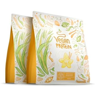 Abbildung von Veganes Proteinpulver Vanille 1.2kg Eiweißpulver Premiumqualität Protein Made in Germany Alpha Foods