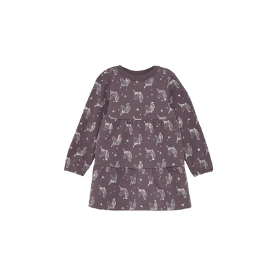 Abbildung von s.Oliver Weiches MIT Alloverprint Freizeitkleid für Kinder, Größe: 104, Flieder
